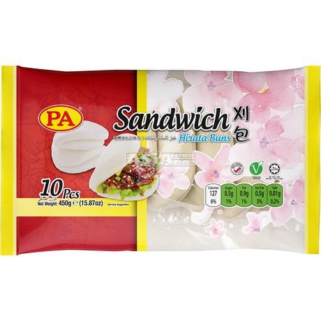 大号开口笑包/刈包/荷叶饼 10*45g Sandwich bun size L