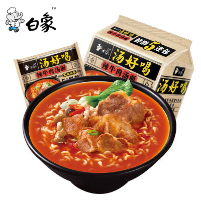 BAIXIANG yummy soup spicy beef noodle soup 111g