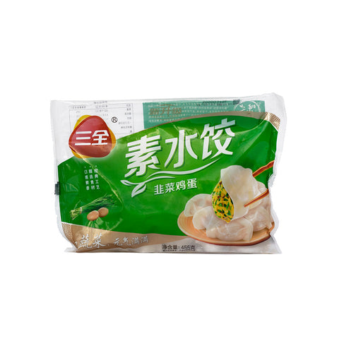三全韭菜鸡蛋素水饺 450g Dumpling