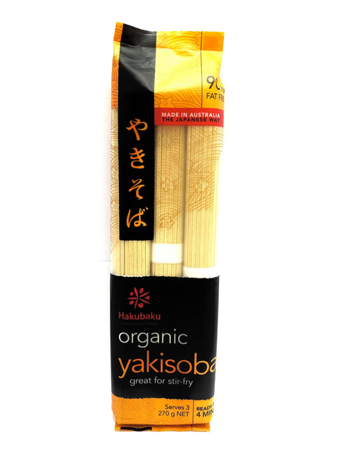 Orgaaninen japanilainen -tyylinen paistettu nuudelibaari 270 g orgaaninen yakisoba