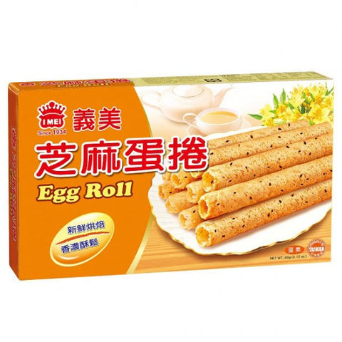 Taiwan Yimei Sesame Egg Roll 60g Sesame Egg Roll Cookies