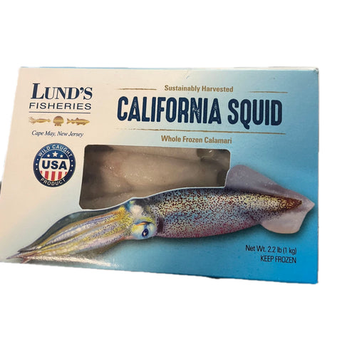 Kalifornian jäädytetty kalmari 1kg kalmari koko kalalari