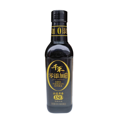 Qianhe Zero Add 180 days brewed soy sauce 500ml premium light soy sauce 180 days