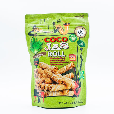 Thailand coconut rice roll pandan taste 100G COCO JAS ROLL PANDAN