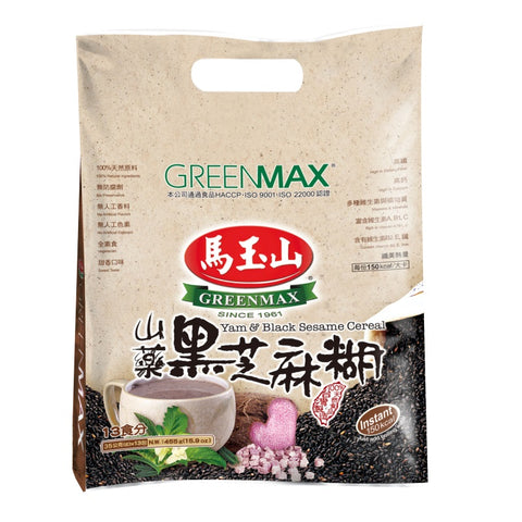 马玉山 山药黑芝麻糊 360g Greenmax Cereal Yam & Black Sesame