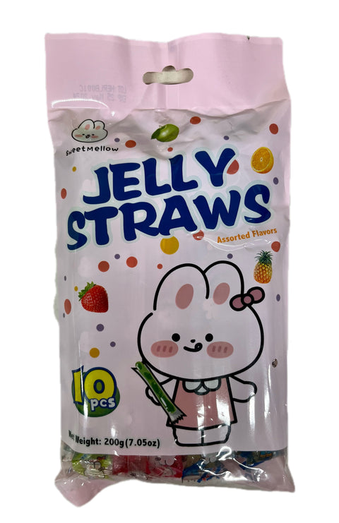 Colorful jelly bars 260G Jelly Straws Assorted Fruit