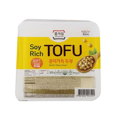 Jongga Soyrich Tofu for Stew, Soft 300g
