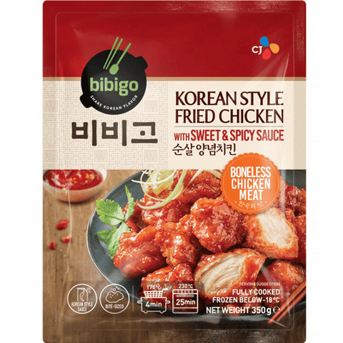 Korean Style Fried Chicken with Sweet &amp; Spicy Sauce 350g Korean Style Fried Chicken with Sweet &amp; Spicy Sauce New and old packaging are shipped randomly