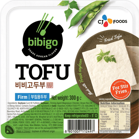 Korean Zongjiafu Tofu (no preservative) 300g is suitable for frying