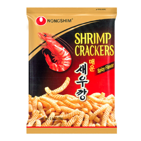 韩国农心虾条鲜辣味 75g Chips, shrimp hot spicy