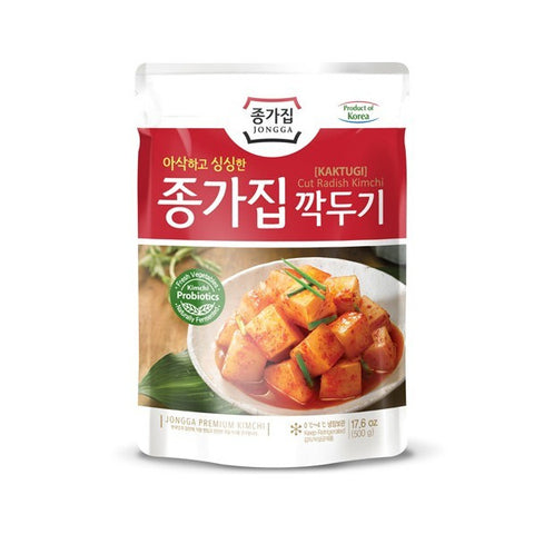 韩国宗家传统辣萝卜块 500g Kakuteki kimchi rettich