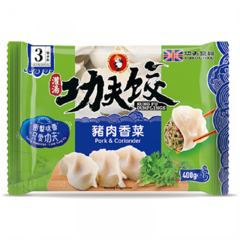 功夫水饺猪肉香菜 400g Dumpling