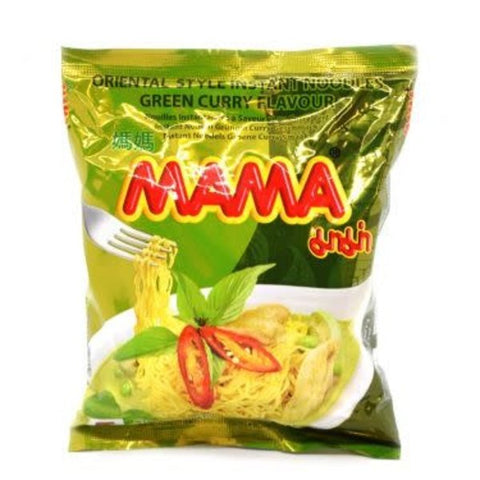 MAMA Curry Instant Nuudelit 55g Instant Nuudelit Vihreä Curry