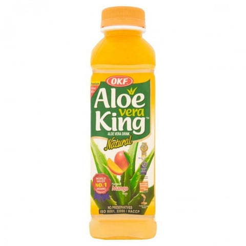 OKF Aloe Vera -mehu sisältää hedelmäjyvän mangon maku 500 ml