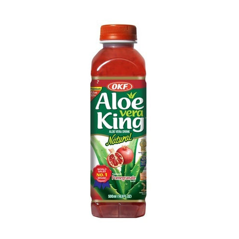 OKF 芦荟果汁含果粒 石榴味 500ml Pomegranate