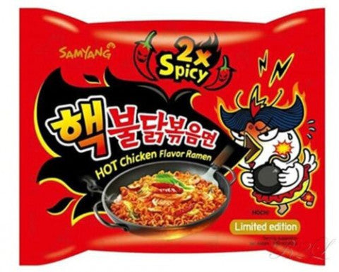 Samyang kalkkunanuudelit tuplasti mausteiset 140g Hot chicken 2*spicy ramen