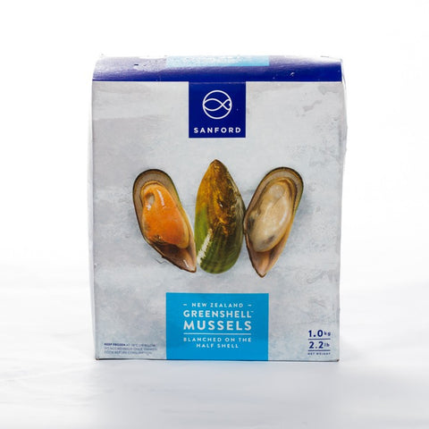 新西兰中号青壳海虹/青口 净重1kg Greenshell Mussels