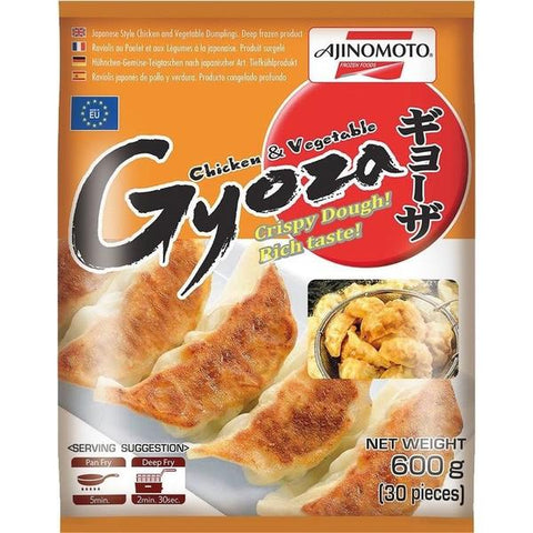 Japanilainen kana ja vihannespaistetut nyytit 600 g gyoza
