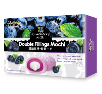 Takeyado Double filling mochi Mustikkamaito 180g Tuplatäytemochi Mustikkamaito